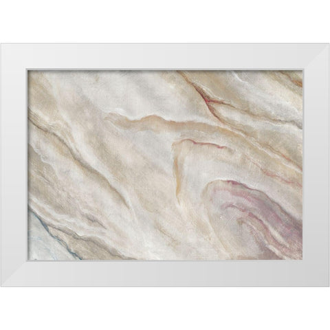 Marble Journey I White Modern Wood Framed Art Print by Hakimipour, Tiffany