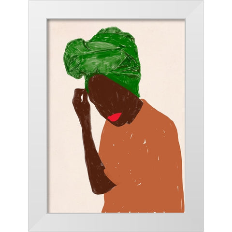 Ethnic Beauty I White Modern Wood Framed Art Print by Navas, Emily