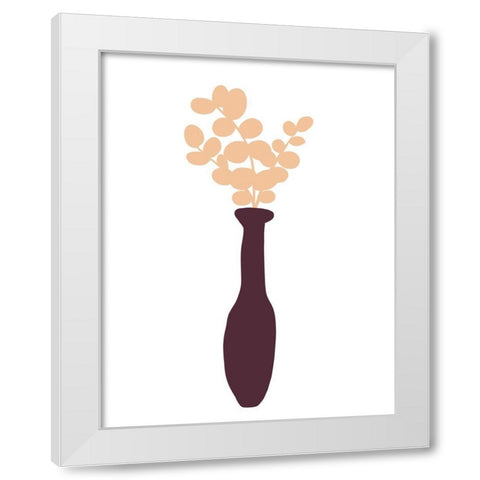 Modern Floral White Modern Wood Framed Art Print by Torres, Melanie