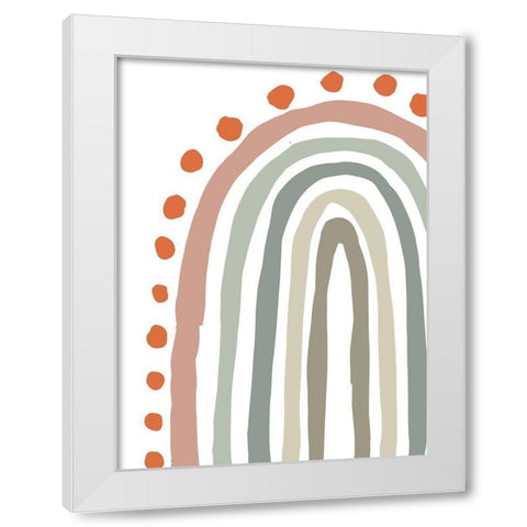 Rainbow II White Modern Wood Framed Art Print by Medley, Elizabeth