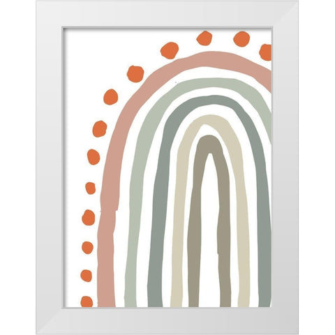 Rainbow II White Modern Wood Framed Art Print by Medley, Elizabeth