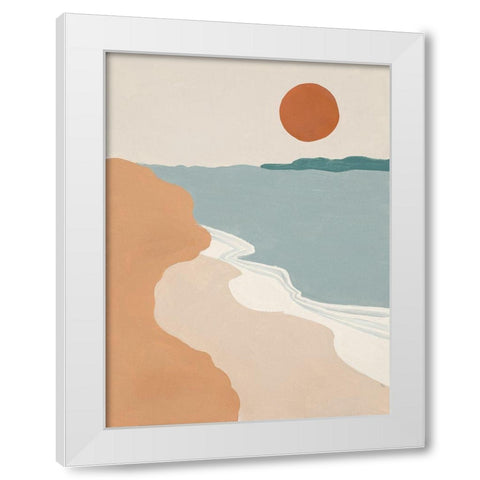 Mid Century Landscape I White Modern Wood Framed Art Print by Pinto, Patricia