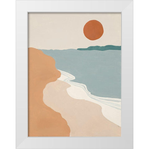 Mid Century Landscape I White Modern Wood Framed Art Print by Pinto, Patricia