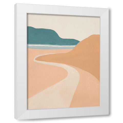 Mid Century Landscape II White Modern Wood Framed Art Print by Pinto, Patricia