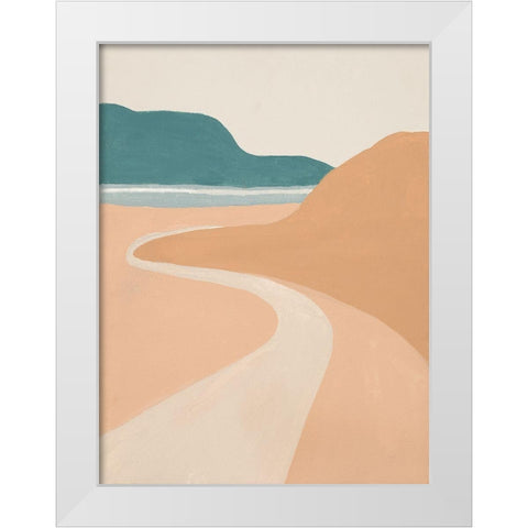 Mid Century Landscape II White Modern Wood Framed Art Print by Pinto, Patricia