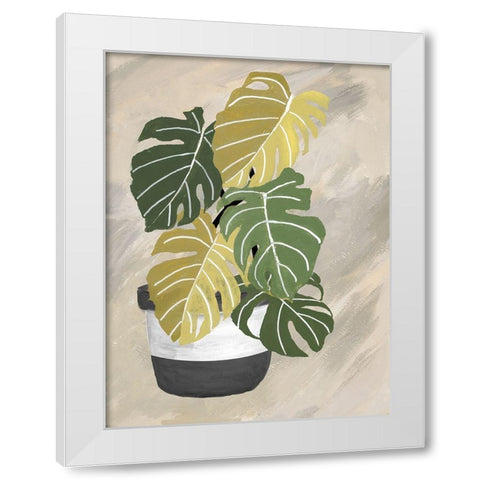 Potted Back To Nature II White Modern Wood Framed Art Print by Pinto, Patricia