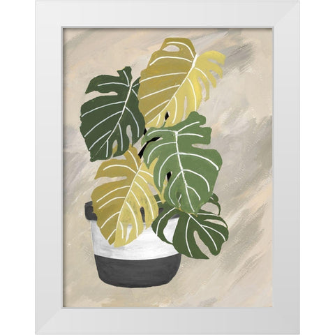 Potted Back To Nature II White Modern Wood Framed Art Print by Pinto, Patricia