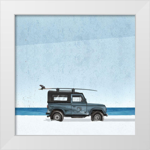 Surf Vehicle II White Modern Wood Framed Art Print by Sheppard, Lucca