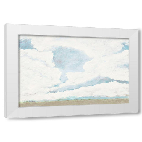 Spring Clouds I White Modern Wood Framed Art Print by Pattinian, Merri