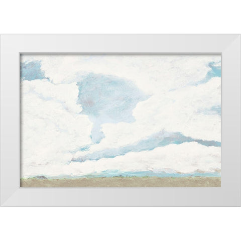 Spring Clouds I White Modern Wood Framed Art Print by Pattinian, Merri