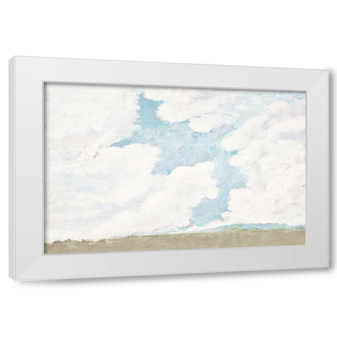 Spring Clouds II White Modern Wood Framed Art Print by Pattinian, Merri