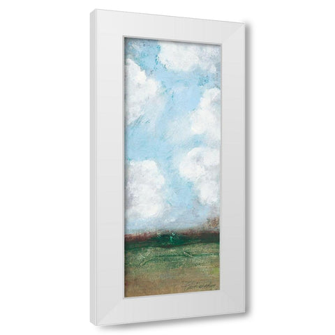 Spring Panel II White Modern Wood Framed Art Print by Pattinian, Merri