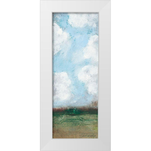 Spring Panel II White Modern Wood Framed Art Print by Pattinian, Merri