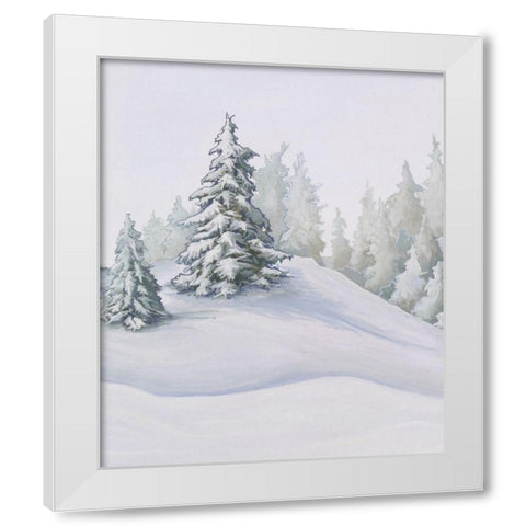 Aspen Forest I White Modern Wood Framed Art Print by Diannart