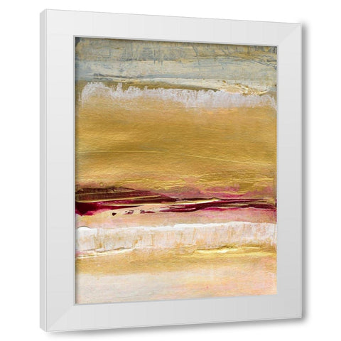 Golden Ruby Inspiration White Modern Wood Framed Art Print by Loreth, Lanie