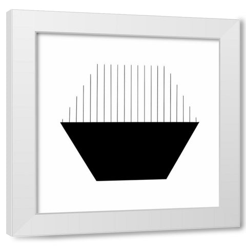 Mod Ship White Modern Wood Framed Art Print by Navas, Emily