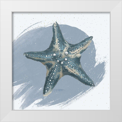 Starfish White Modern Wood Framed Art Print by Sheppard, Lucca