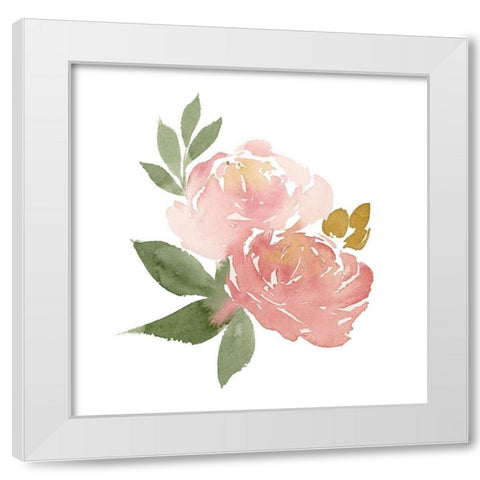 Emma Rose I White Modern Wood Framed Art Print by Price, Lucille
