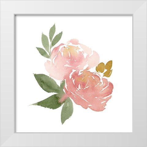 Emma Rose I White Modern Wood Framed Art Print by Price, Lucille