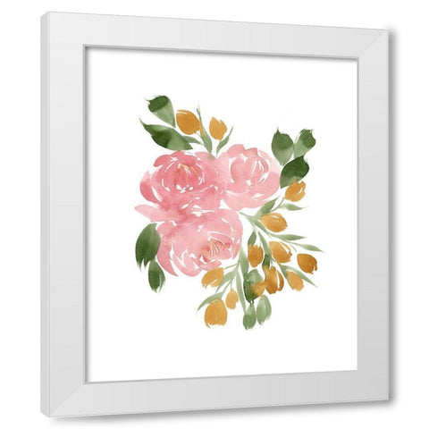 Amelias Garden II White Modern Wood Framed Art Print by Price, Lucille