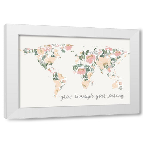 Grow Through Journey White Modern Wood Framed Art Print by Price, Lucille
