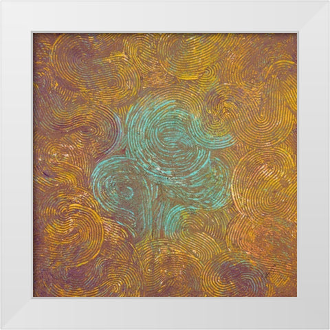 Drama Abstract White Modern Wood Framed Art Print by Gonzalez, Roberto