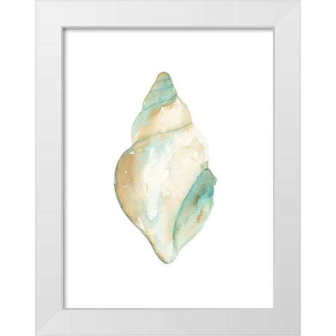 Priceless Shells I White Modern Wood Framed Art Print by Price, Lucille