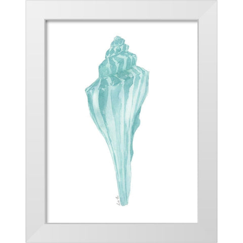 Priceless Shells IV White Modern Wood Framed Art Print by Price, Lucille