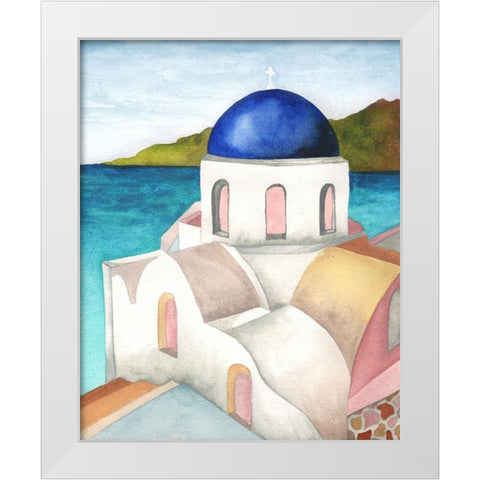 Santori I White Modern Wood Framed Art Print by Medley, Elizabeth