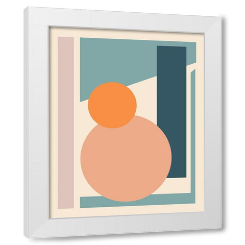 Papercut Abstract II White Modern Wood Framed Art Print by Medley, Elizabeth