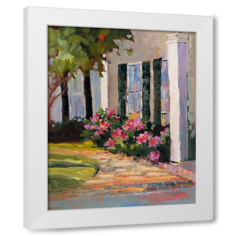 Garden Window White Modern Wood Framed Art Print by Slivka, Jane