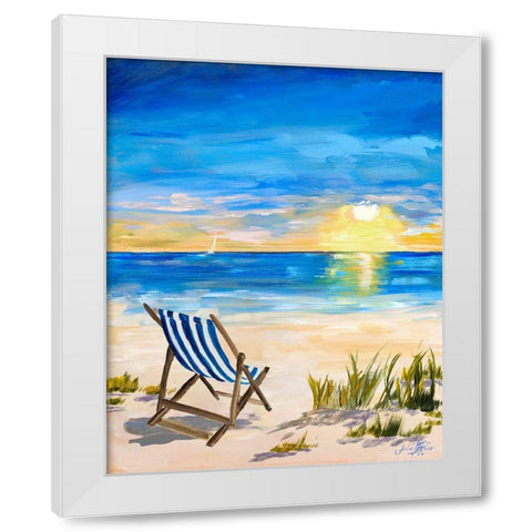 Sling Back Summer I White Modern Wood Framed Art Print by DeRice, Julie