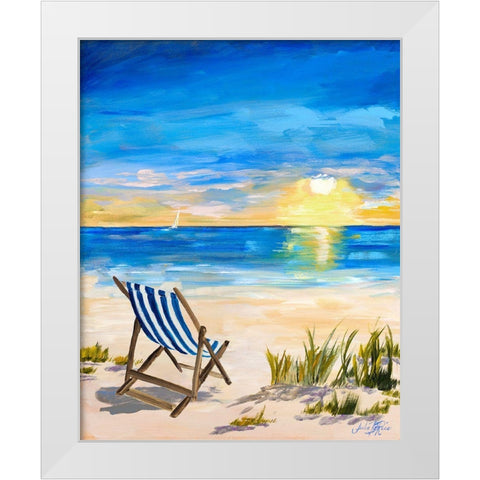 Sling Back Summer I White Modern Wood Framed Art Print by DeRice, Julie