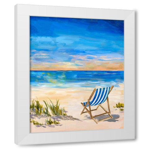 Sling Back Summer II White Modern Wood Framed Art Print by DeRice, Julie