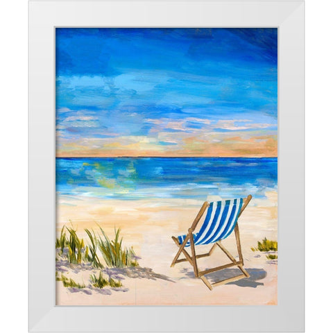 Sling Back Summer II White Modern Wood Framed Art Print by DeRice, Julie