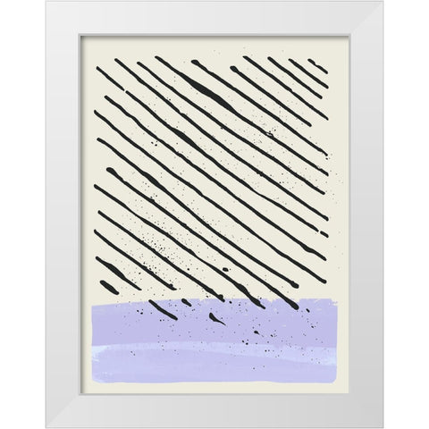 Certain Rhythm III White Modern Wood Framed Art Print by Sheppard, Lucca