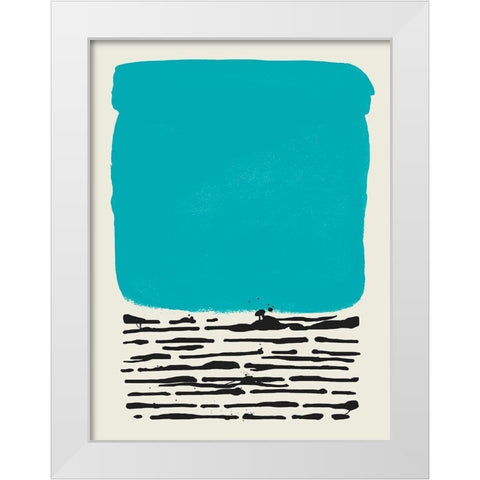 Certain Rhythm II White Modern Wood Framed Art Print by Sheppard, Lucca