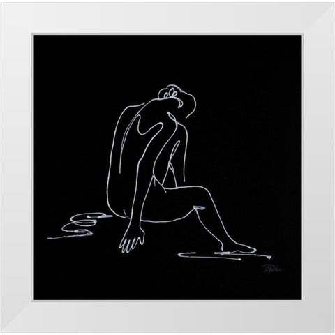 Spa Day Figurative I White Modern Wood Framed Art Print by Pinto, Patricia