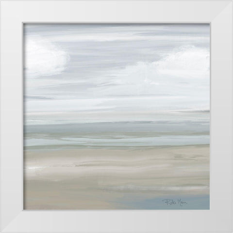 Another Day White Modern Wood Framed Art Print by Maria, Robin