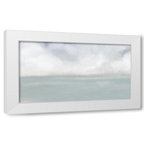 Sea Horizon White Modern Wood Framed Art Print by Maria, Robin