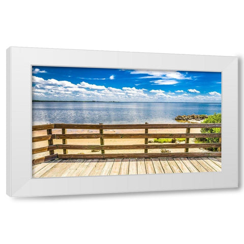 Ocean Overlook White Modern Wood Framed Art Print by Bill Carson Photography