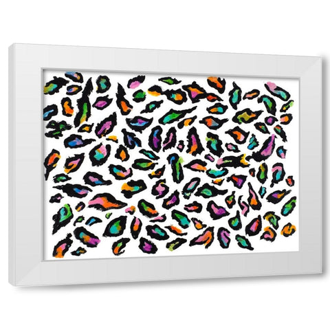 Busy Scattered Content White Modern Wood Framed Art Print by Ritter, Gina