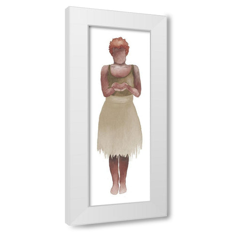 Woman Of The World II White Modern Wood Framed Art Print by Medley, Elizabeth