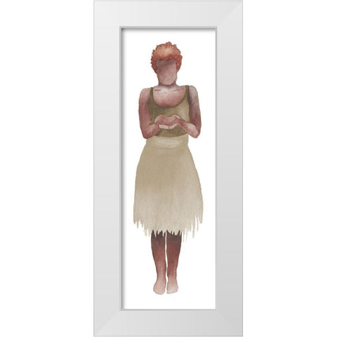 Woman Of The World II White Modern Wood Framed Art Print by Medley, Elizabeth