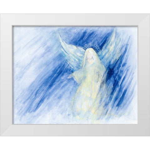 Blessed Nativity II White Modern Wood Framed Art Print by Gaynor, Janice