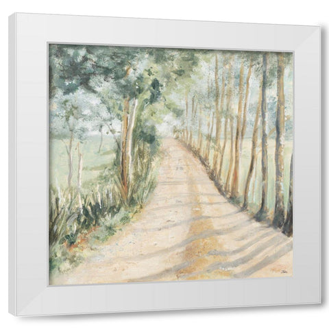 Camino A Casa White Modern Wood Framed Art Print by Pinto, Patricia