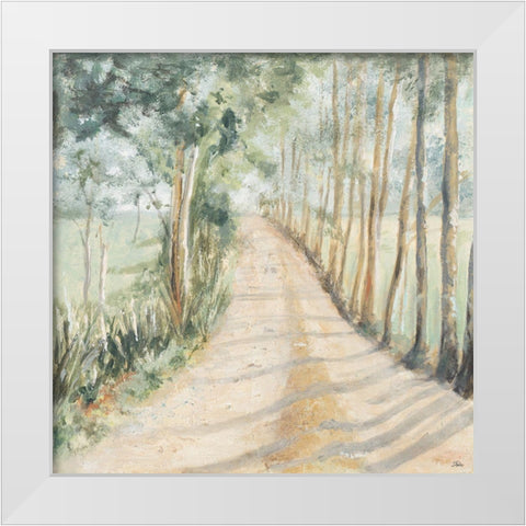 Camino A Casa White Modern Wood Framed Art Print by Pinto, Patricia
