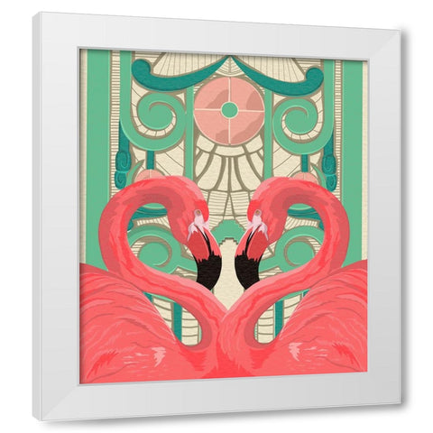 Mirror Image White Modern Wood Framed Art Print by Bucheli, Jen