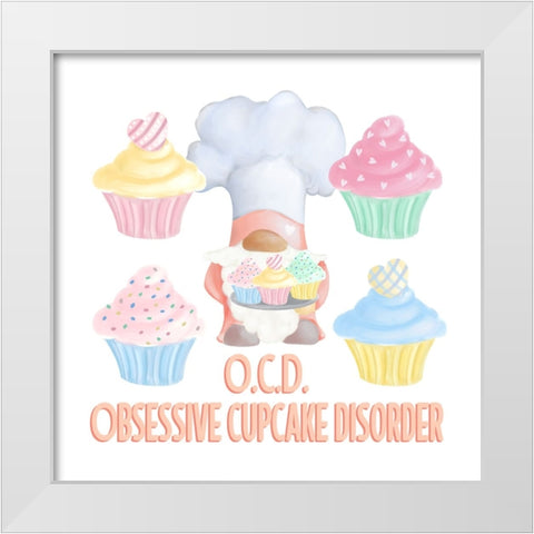 Gnome Bakery VI White Modern Wood Framed Art Print by Metz, Andi