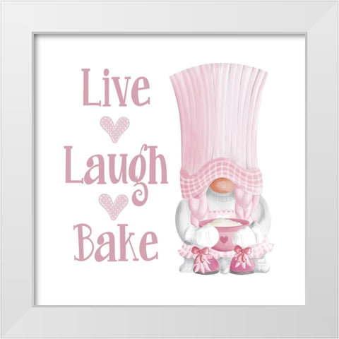 Gnome Bakery II White Modern Wood Framed Art Print by Metz, Andi